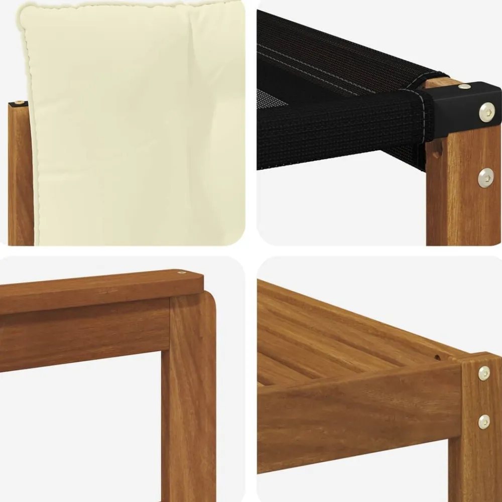 vidaXL Conjunto de sofás de exterior con cojín 7 pcs Natural y crema Discount