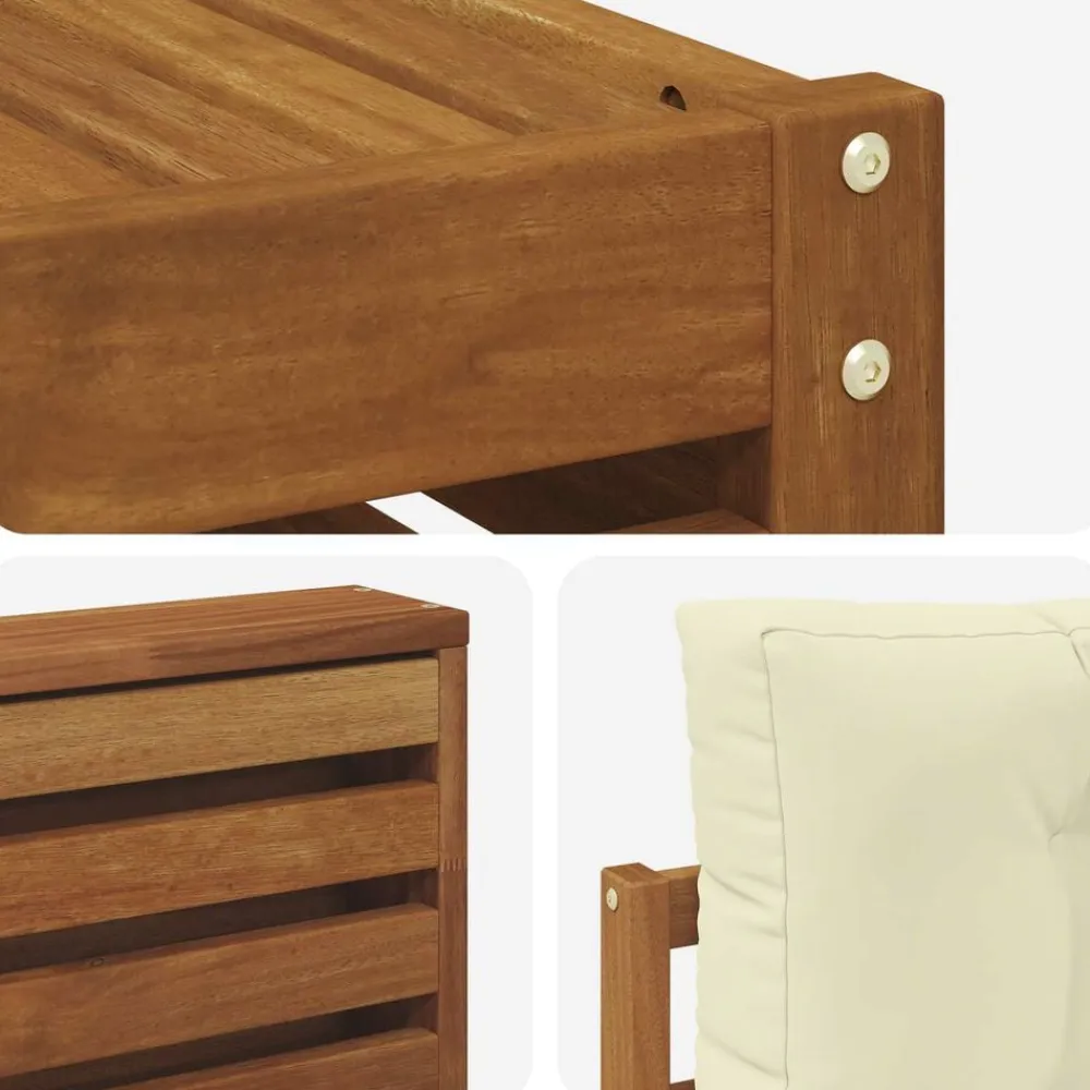 vidaXL Conjuntos De Muebles-Conjunto de sofás de exterior con cojín 8 pcs