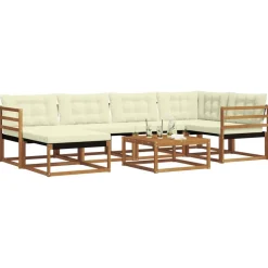 vidaXL Conjuntos De Muebles-Conjunto de sofás de exterior con cojín 19 pcs