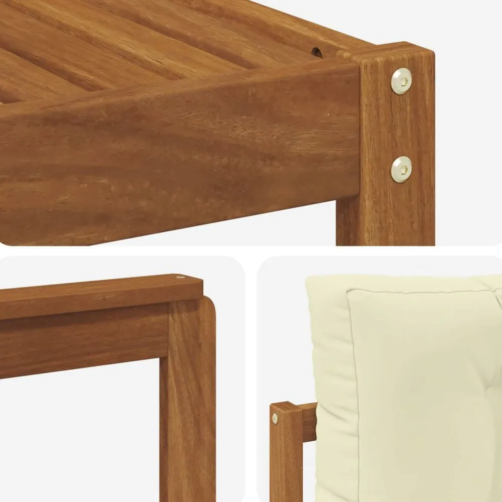 vidaXL Conjuntos De Muebles-Conjunto de sofás de exterior con cojín 9 pcs