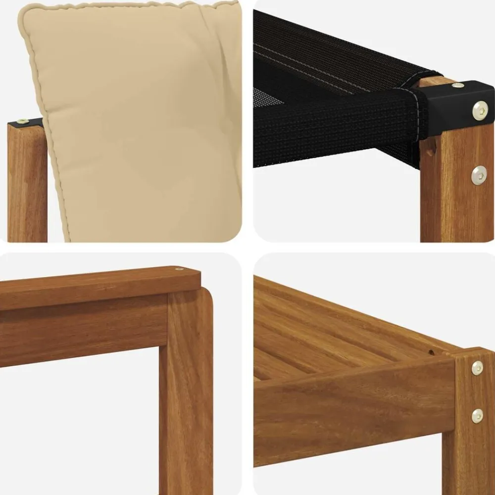 vidaXL Conjunto de sofás de exterior con cojín 7 pcs Natural y beige Best