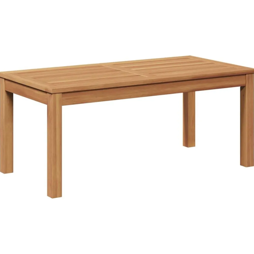 vidaXL Muebles De Jardín-Conjunto de sofás de jardín 5 pcs Natural Madera de teca maciza