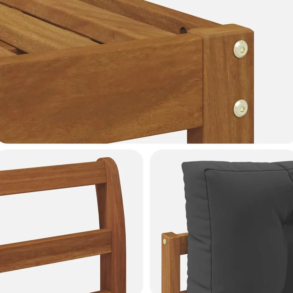 vidaXL Conjuntos De Muebles-Conjunto de sofás de exterior 10 pcs