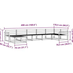 vidaXL Conjuntos De Muebles-Conjunto de sofás de exterior 7 pcs
