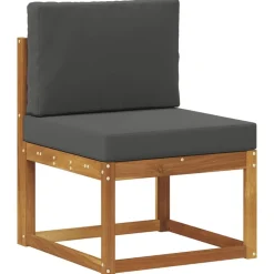 vidaXL Conjunto de sofás de exterior 10 pcs Natural y antracita Best