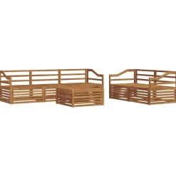 vidaXL Conjuntos De Muebles-Conjunto de sofás de exterior 6 pcs