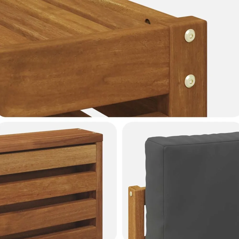 vidaXL Conjuntos De Muebles-Conjunto de sofás de exterior 7 pcs