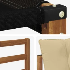 vidaXL Conjuntos De Muebles-Conjunto de sofás de exterior con cojín 6 pcs