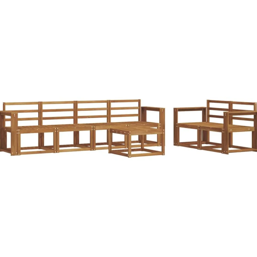 vidaXL Conjuntos De Muebles-Conjunto de sofás de exterior 7 pcs
