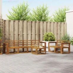 vidaXL Conjuntos De Muebles-Conjunto de sofás de exterior 7 pcs