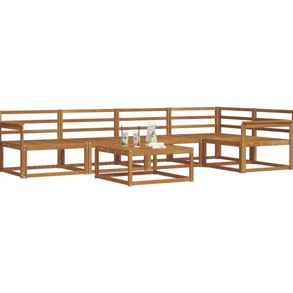 vidaXL Conjuntos De Muebles-Conjunto de sofás de exterior 6 pcs