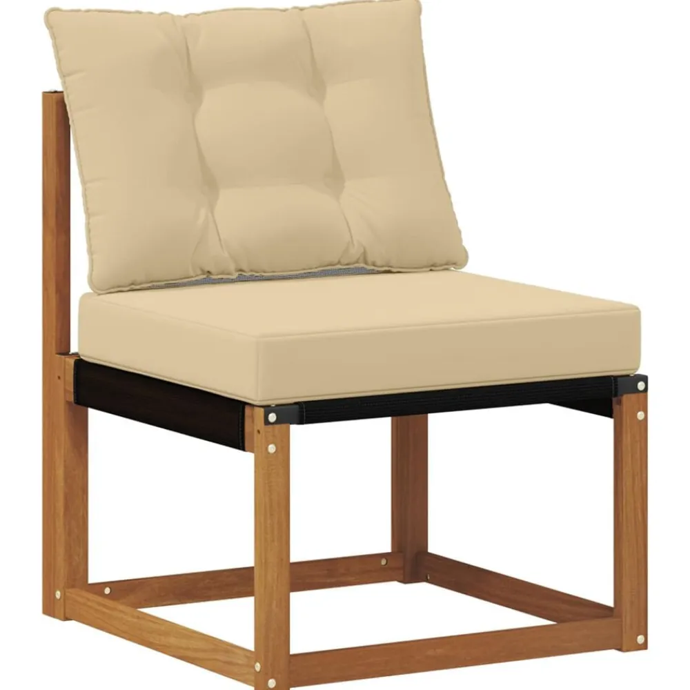 vidaXL Conjuntos De Muebles-Conjunto de sofás de exterior con cojín 9 pcs