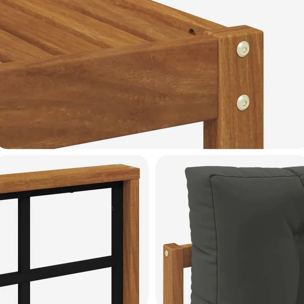 vidaXL Conjuntos De Muebles-Conjunto de sofás de exterior 6 pcs