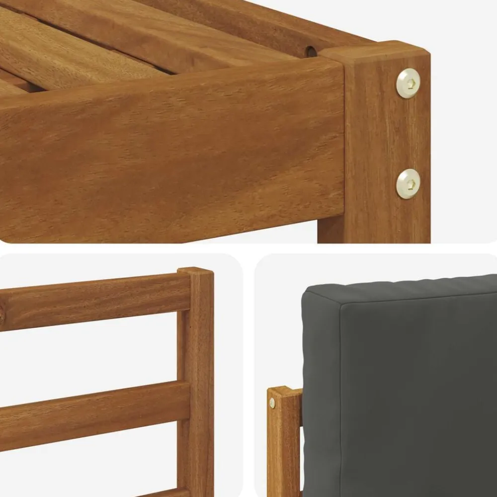 vidaXL Conjuntos De Muebles-Conjunto de sofás de exterior 7 pcs