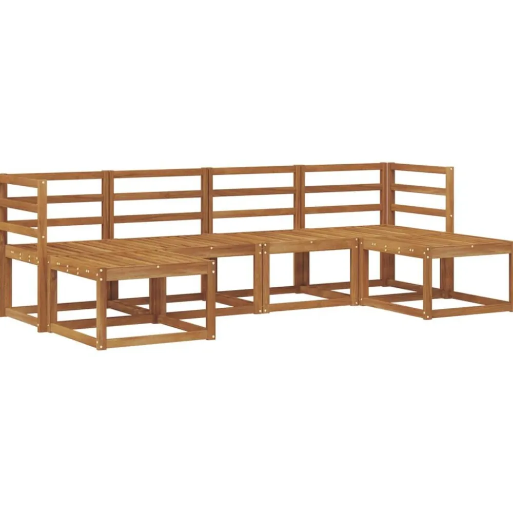 vidaXL Conjuntos De Muebles-Conjunto de sofás de exterior 6 pcs