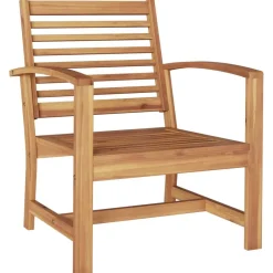 vidaXL Muebles De Jardín-Conjunto de sofás de jardín 5 pcs Madera de teca maciza