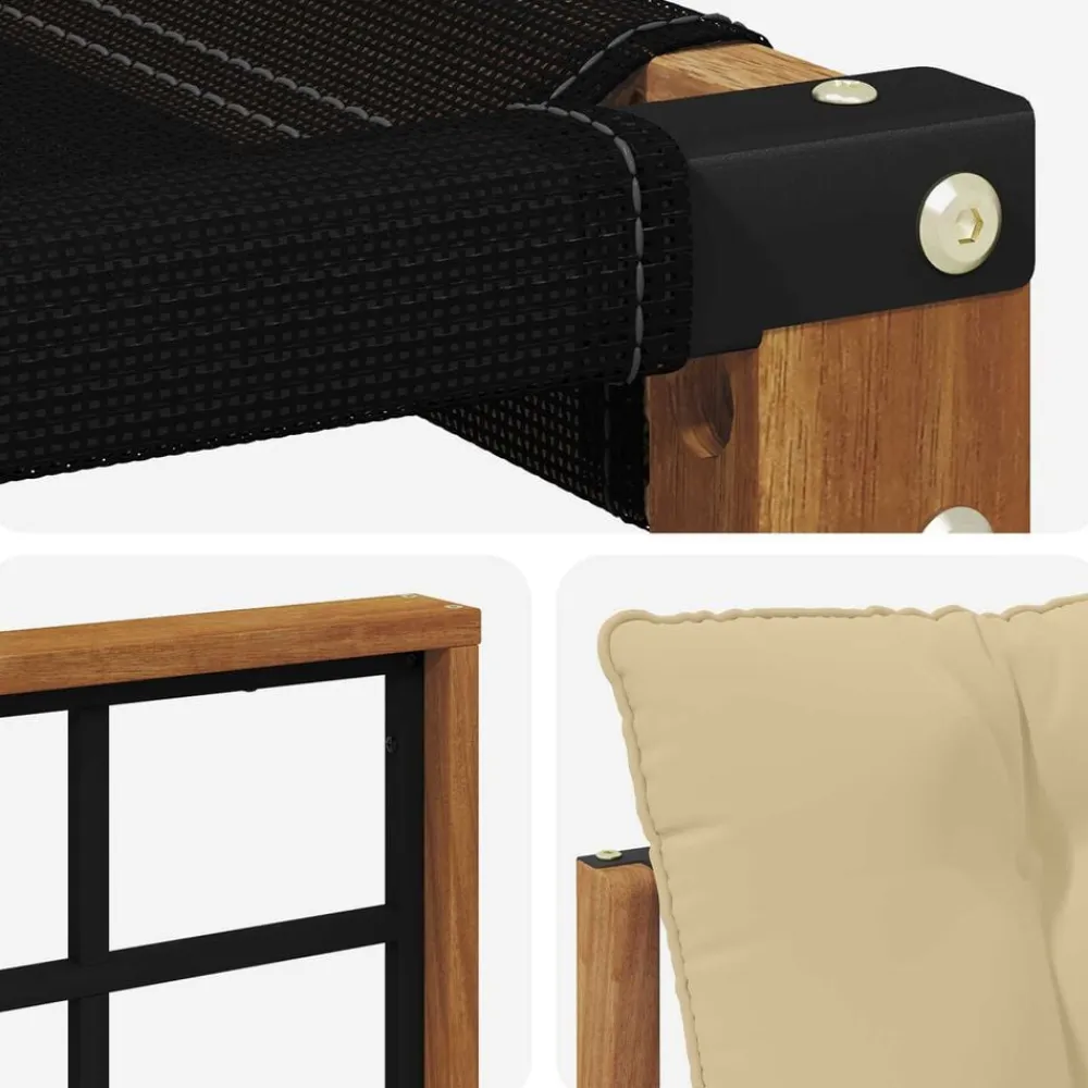vidaXL Conjuntos De Muebles-Conjunto de sofás de exterior con cojín 6 pcs