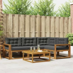 vidaXL Conjuntos De Muebles-Conjunto de sofás de exterior 5 pcs