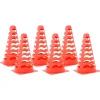 vidaXL Conos de fútbol 6 unidades apilables naranja 13x13x22,5 cm Sale