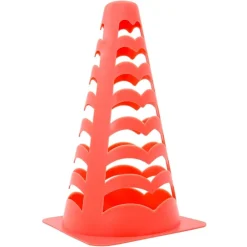 vidaXL Conos de fútbol 6 unidades apilables naranja 13x13x22,5 cm Sale