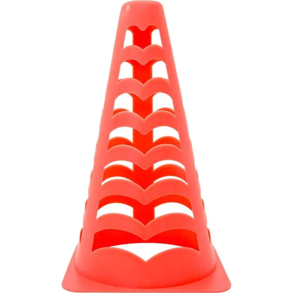 vidaXL Conos de fútbol 6 unidades apilables naranja 13x13x22,5 cm Sale