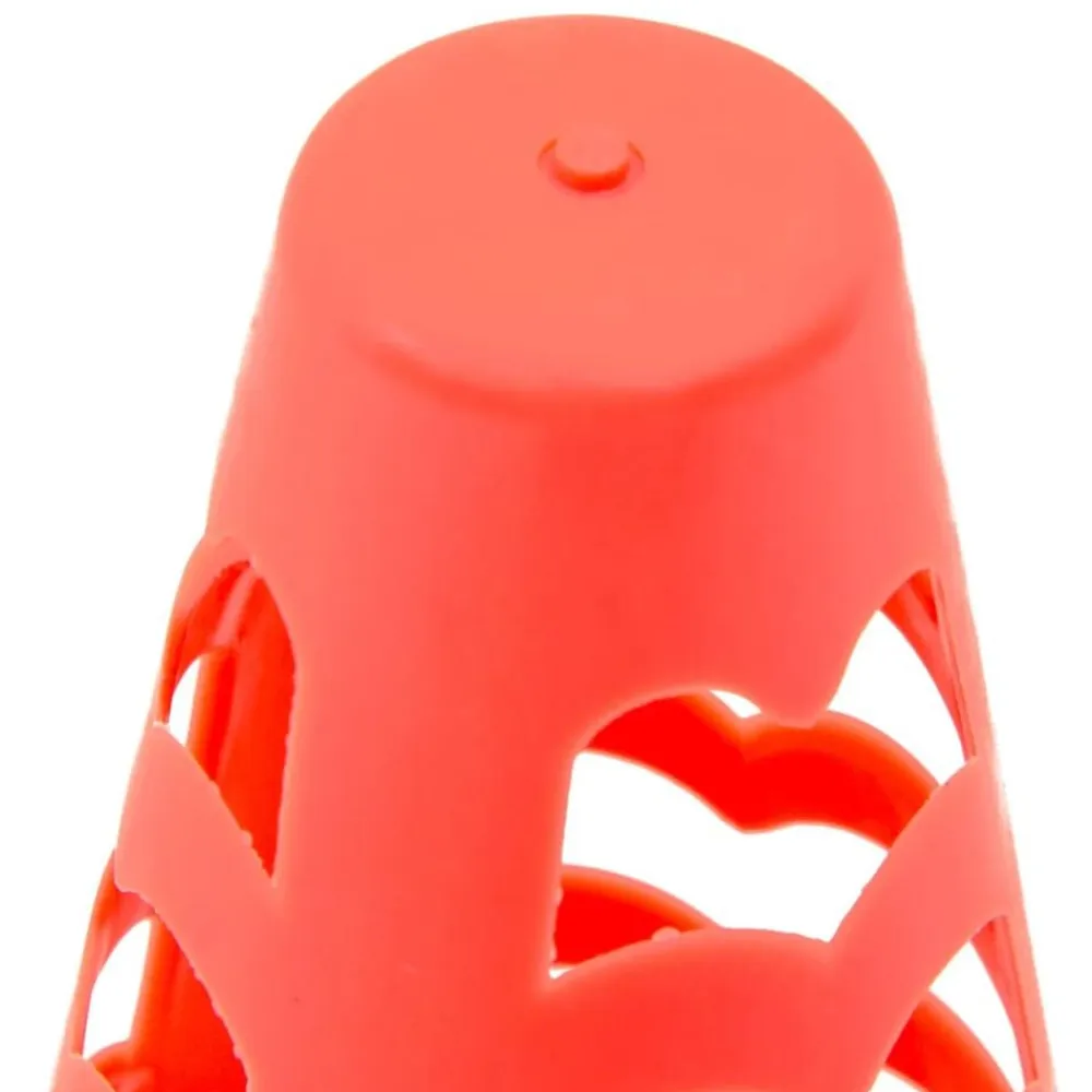 vidaXL Conos de fútbol 6 unidades apilables naranja 13x13x22,5 cm Sale