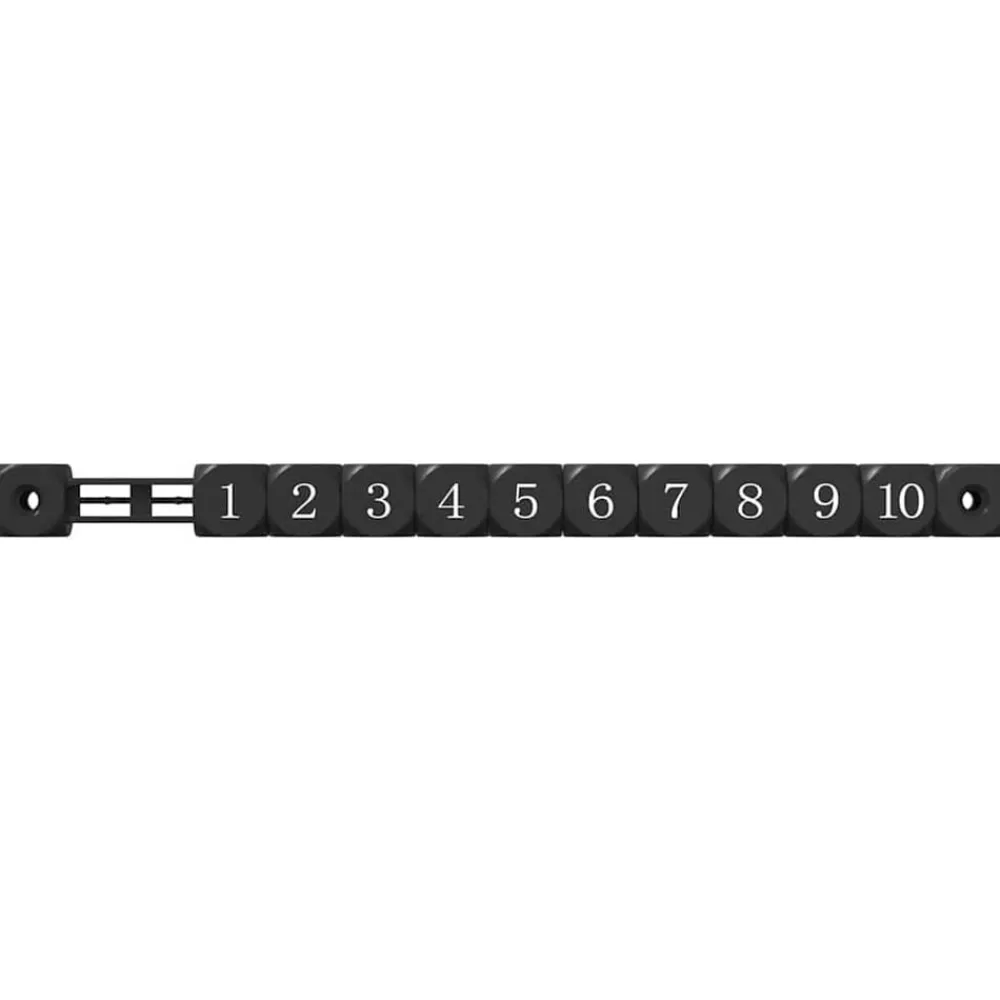 vidaXL Juegos De Interior-Contadores de mesa de fútbol 2 pcs Negro 30 x 2,2 x 2,9 cm HIPS