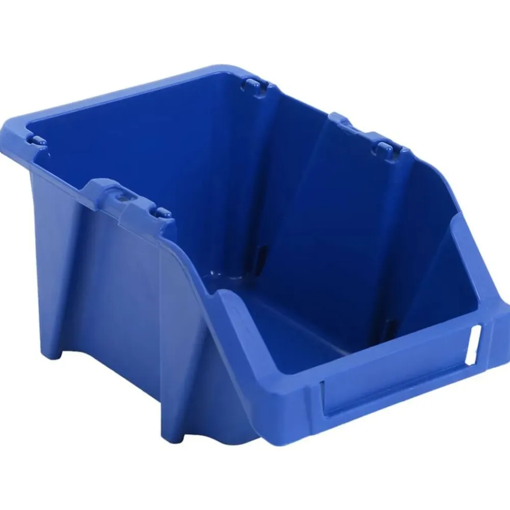 vidaXL Accesorios De Bricolaje-Contenedores almacenaje apilables 103x165x76 mm azul 250 uds