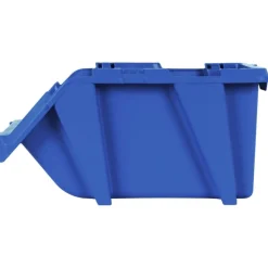 vidaXL Accesorios De Bricolaje-Contenedores almacenaje apilables 103x165x76 mm azul 250 uds
