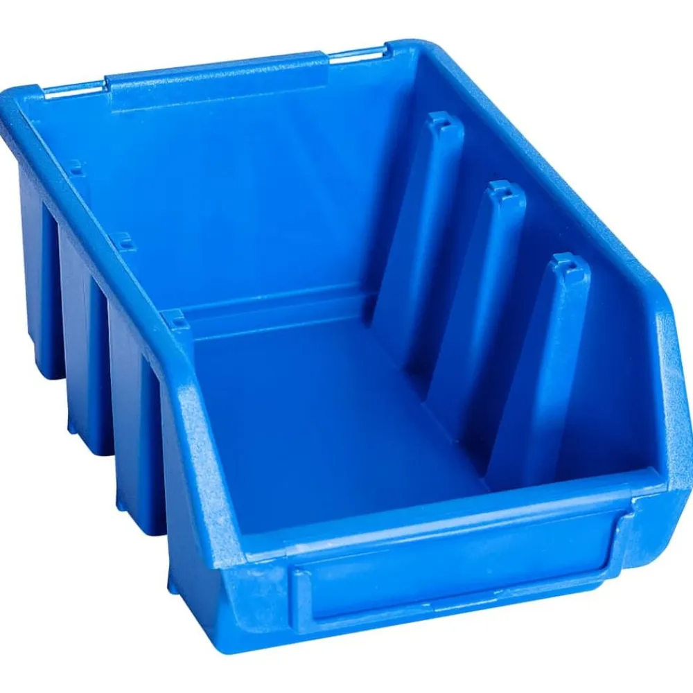 vidaXL Accesorios De Bricolaje-Contenedores de almacenaje apilables 20 unidades plástico azul