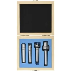 vidaXL Contrapuntos para torno de madera 4 piezas acero MT2 Clearance