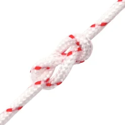 vidaXL Accesorios De Bricolaje-Cordón de arranque nailon blanco y rojo Ø3 mm 10 m
