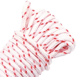 vidaXL Accesorios De Bricolaje-Cordón de arranque nailon blanco y rojo Ø3 mm 10 m