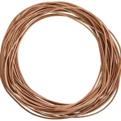 vidaXL Arte Y Ocio-Cordón de cuero Marrón Ø1 mm x 5 m Cuero