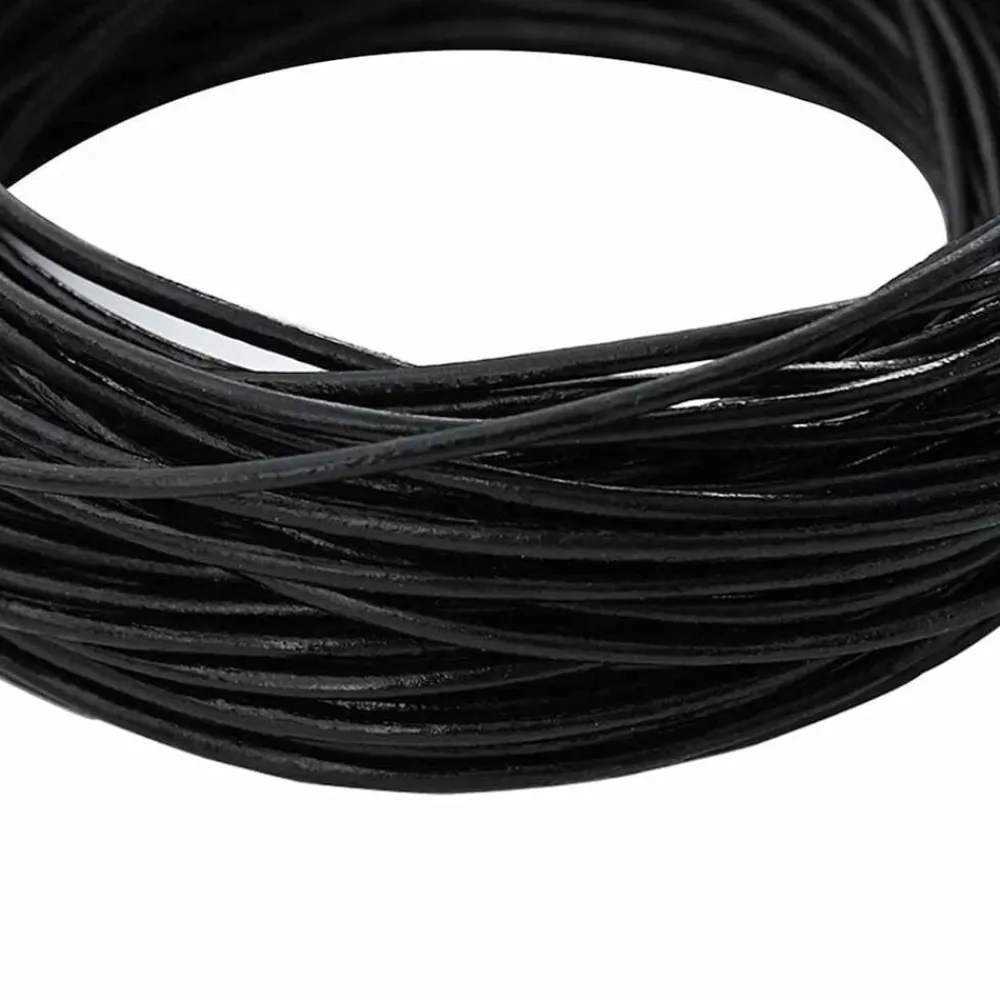 vidaXL Arte Y Ocio-Cordón de cuero Ø1 mm x 5 m Cuero