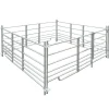 vidaXL Corral para ovejas de 4 paneles acero galvanizado 183x183x92 cm Sale