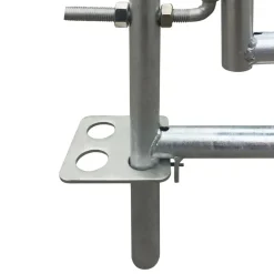 vidaXL Corral para ovejas de 4 paneles acero galvanizado 183x183x92 cm Sale