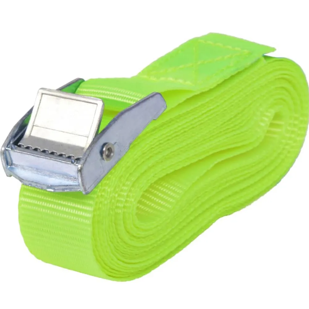 vidaXL Accesorios De Bricolaje-Correas 10 unidades verde fluorescente 0,25 T 5 mx 25 mm