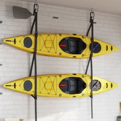 vidaXL Correas de almacenamiento de kayak dobles y clips de remo 50 kg Sale
