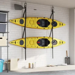 vidaXL Correas de almacenamiento de kayak dobles y clips de remo 50 kg Sale