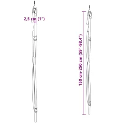 vidaXL Correas de almacenamiento de kayak dobles y clips de remo 50 kg Sale