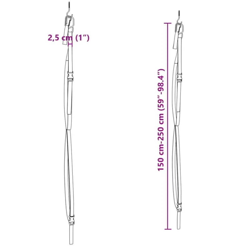 vidaXL Correas de almacenamiento de kayak dobles y clips de remo 50 kg Sale