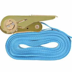 vidaXL Correas de sujeción de trinquete 4 uds 0,8 Ton 6mx25mm Azul