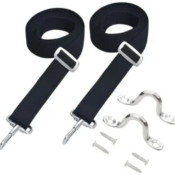 vidaXL Correas para toldo bimini 2 unidades tela y acero inoxidable Online