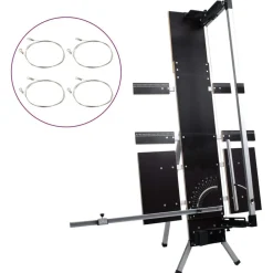 vidaXL Herramientas-Cortador de espuma con patas de aluminio 200 W