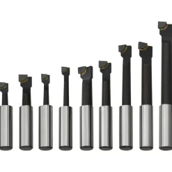 vidaXL Herramientas-Cortadoras de perforación 9 piezas 12 mm con base de madera