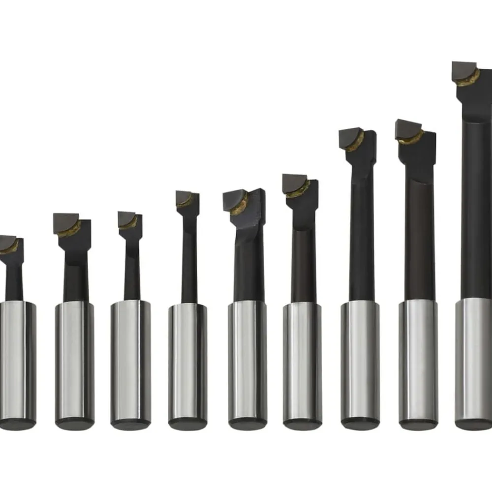 vidaXL Herramientas-Cortadoras de perforación 9 piezas 12 mm con base de madera