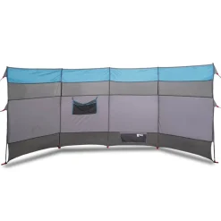vidaXL Cortaviento de camping impermeable 366x152x152 cm Azul Discount