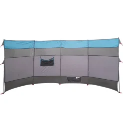 vidaXL Cortaviento de camping impermeable 366x152x152 cm Azul Discount