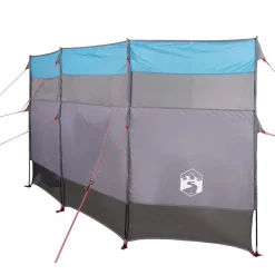 vidaXL Cortaviento de camping impermeable 366x152x152 cm Azul Discount
